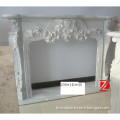 simple white marble fireplaces